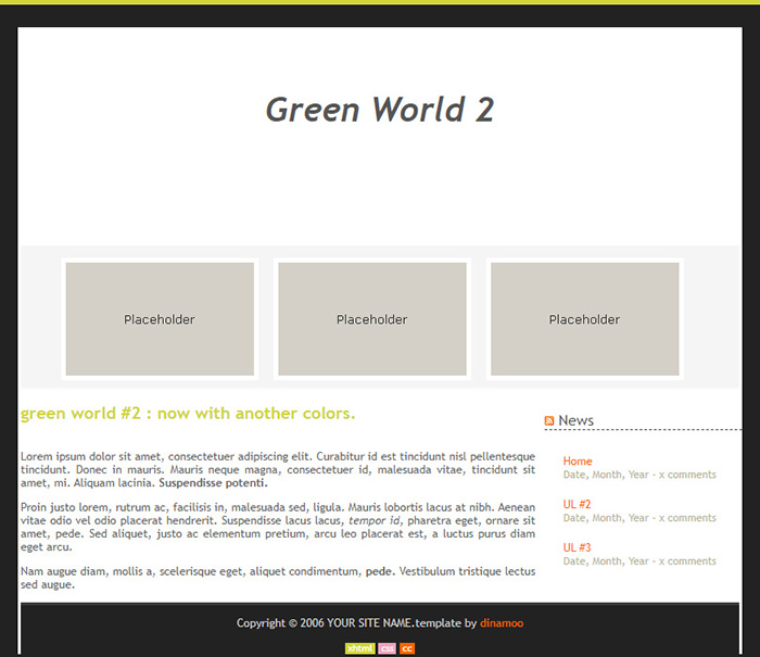 Free Green World 2 Website Template - Free Website Templates, HTML5 ...