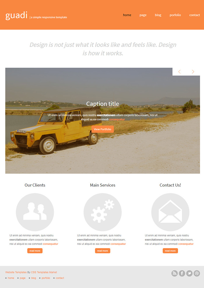 Free Guadi Website Template