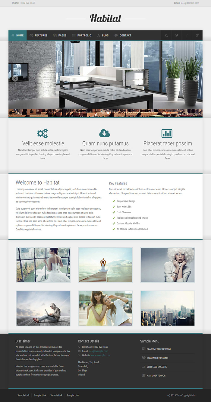 Free Habitat Website Template
