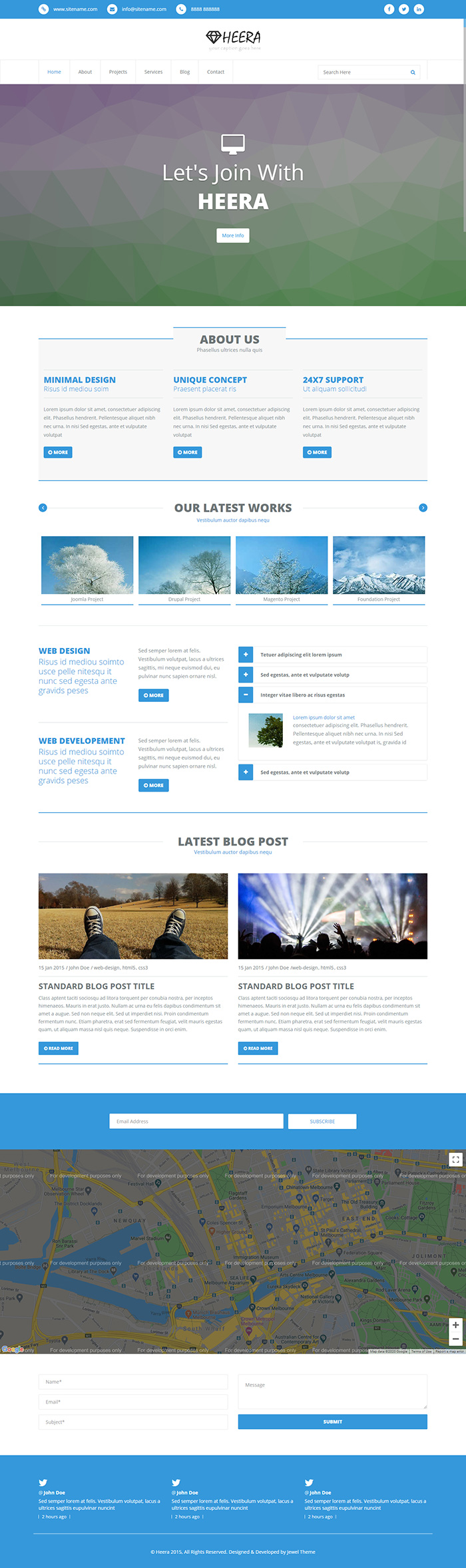 Free HEERA Website Template
