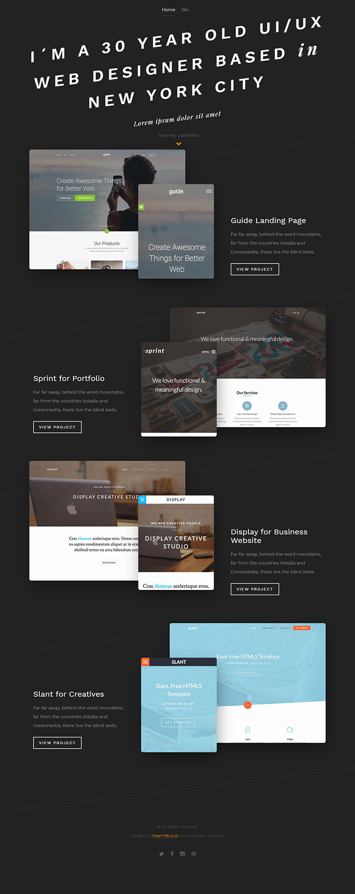 Free Hold Website Template