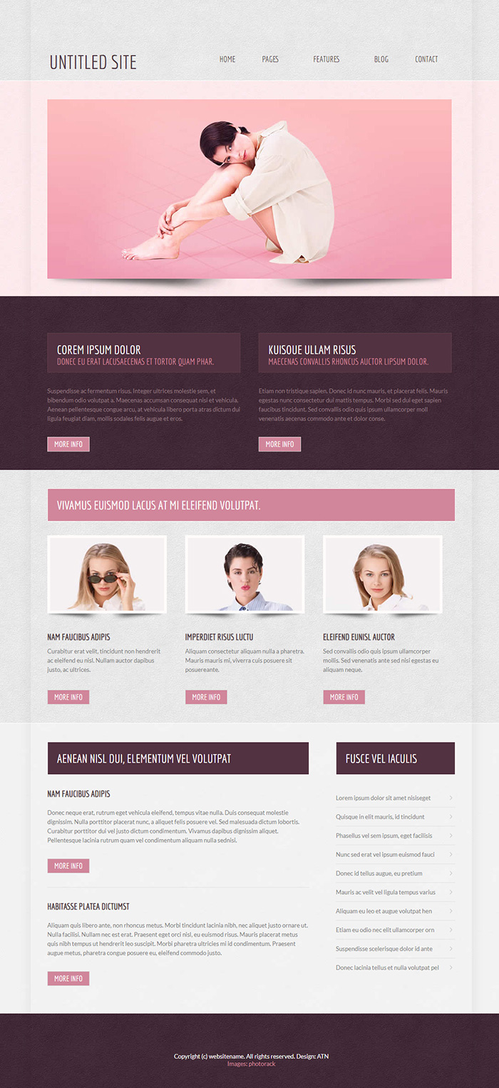 Free HTML 15 Website Template