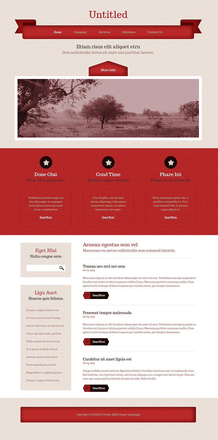 Free HTML 22 Website Template