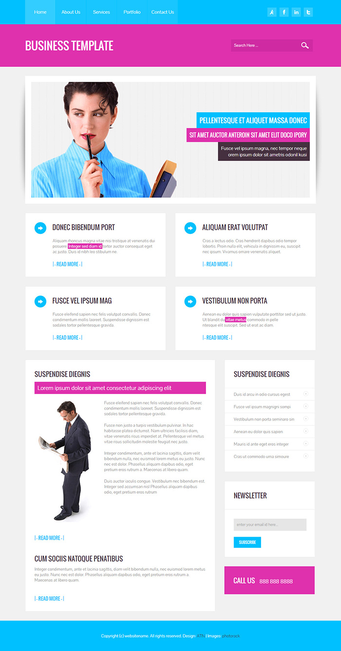 website template free html