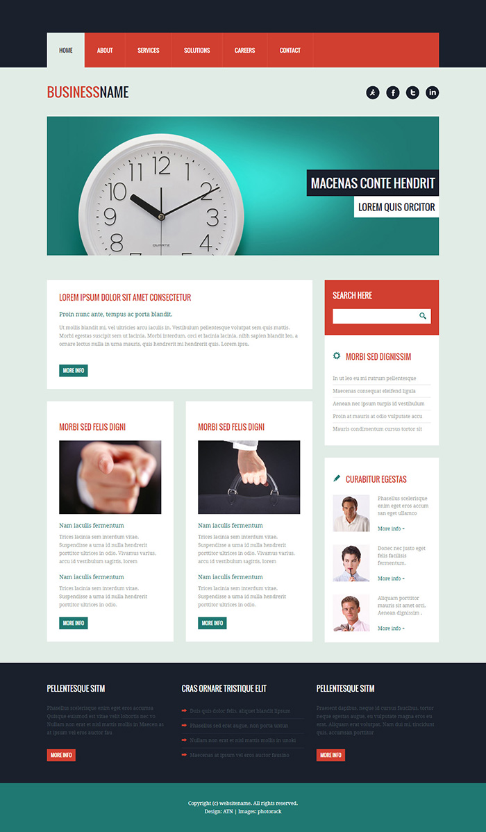 Free HTML 36 Website Template