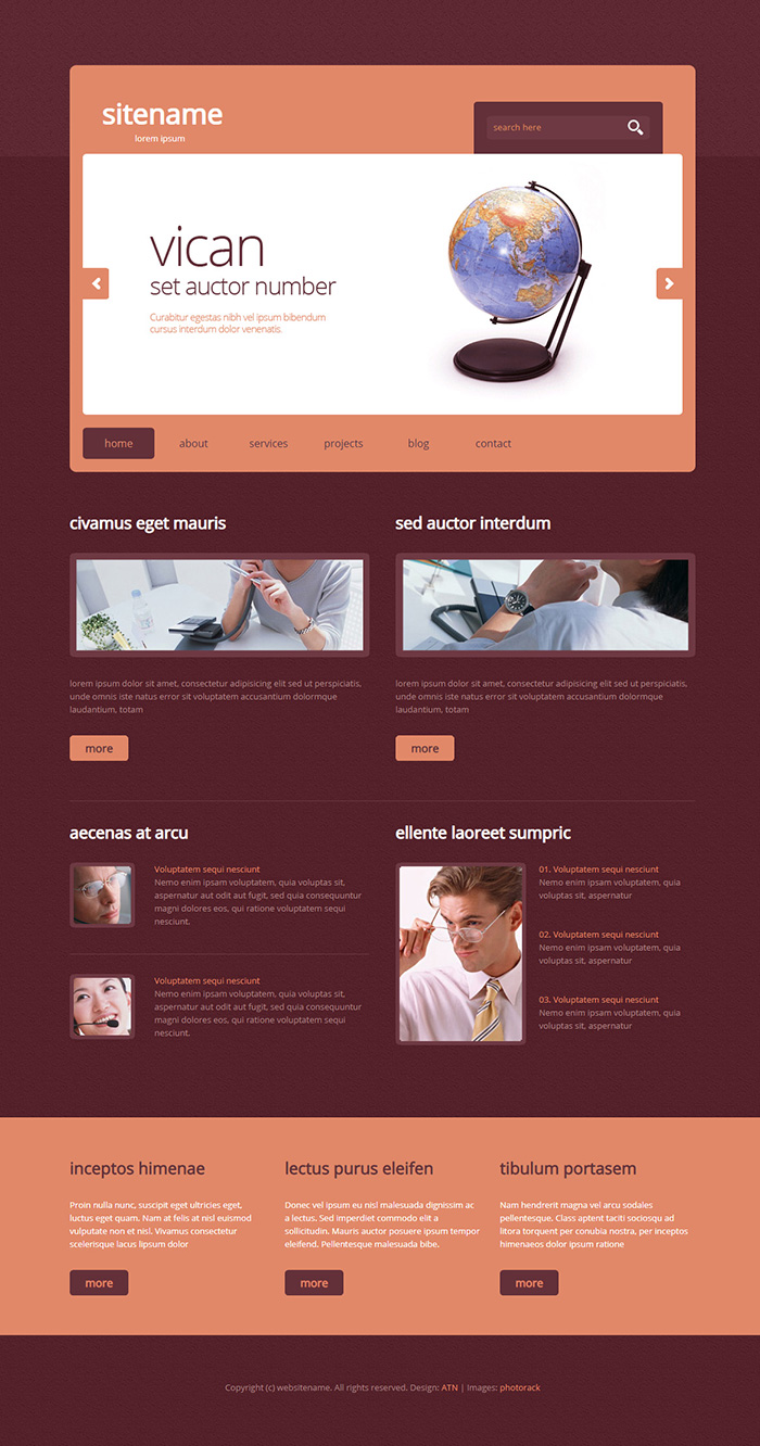 Free HTML 37 Website Template