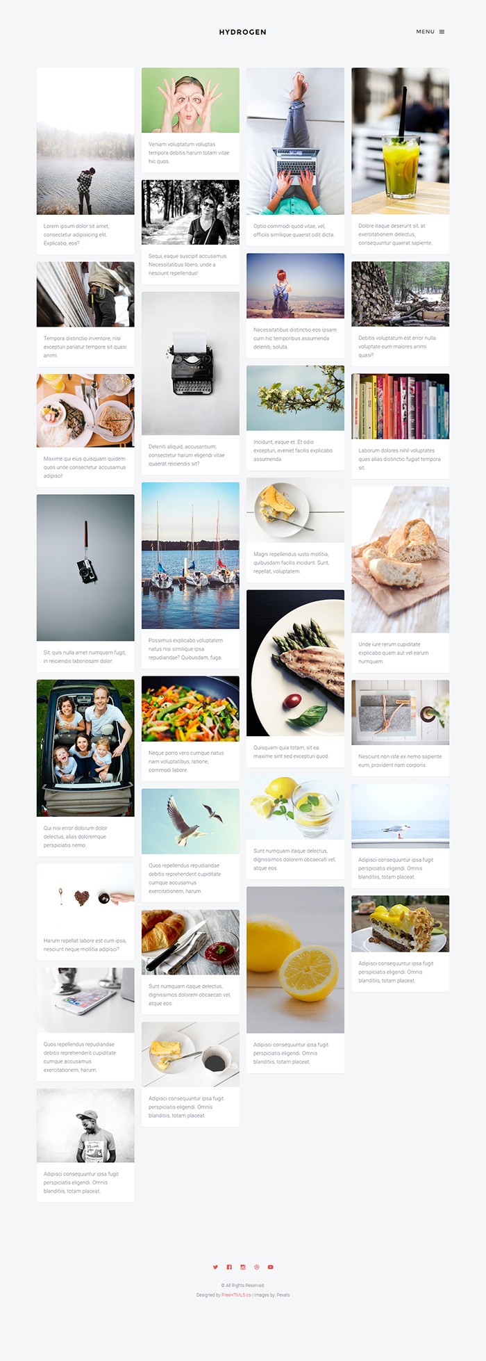 Free Hydrogen Website Template