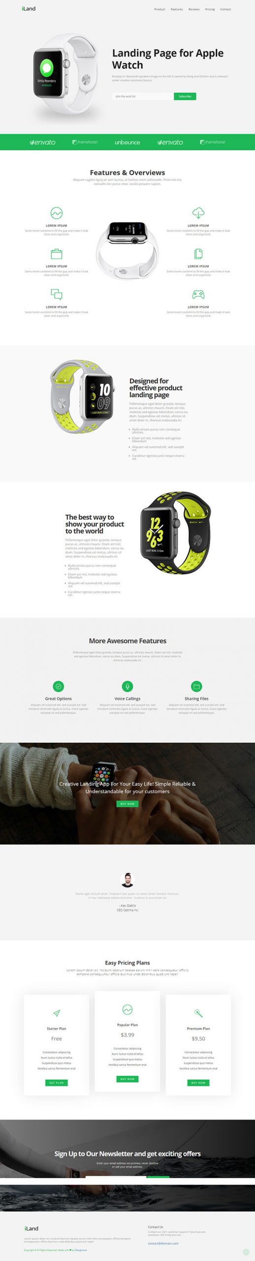Free iLand Website Template