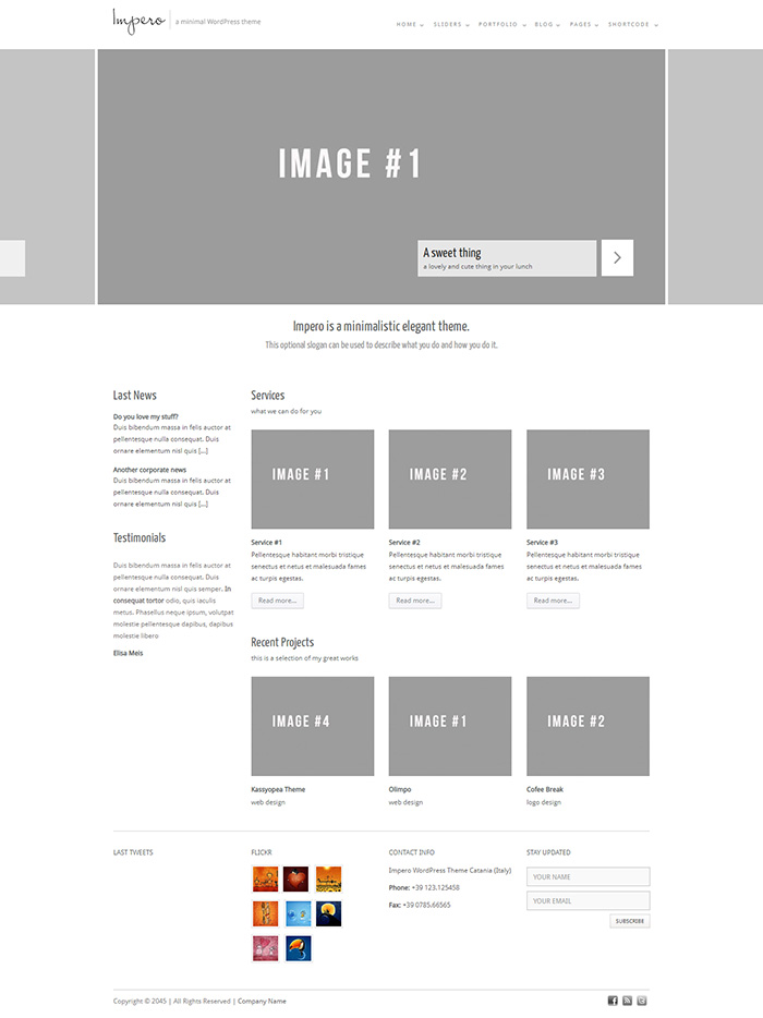 Free Impero Website Template