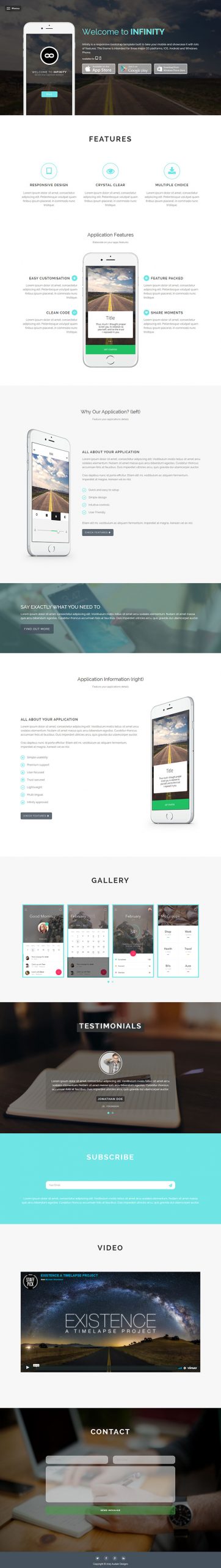 Free Infinity Website Template