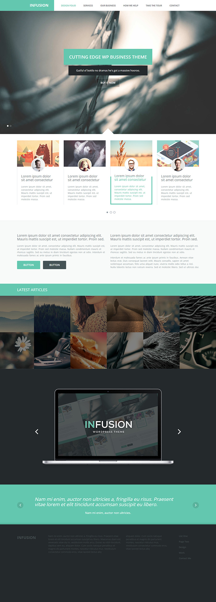 Free Infusion Website Template