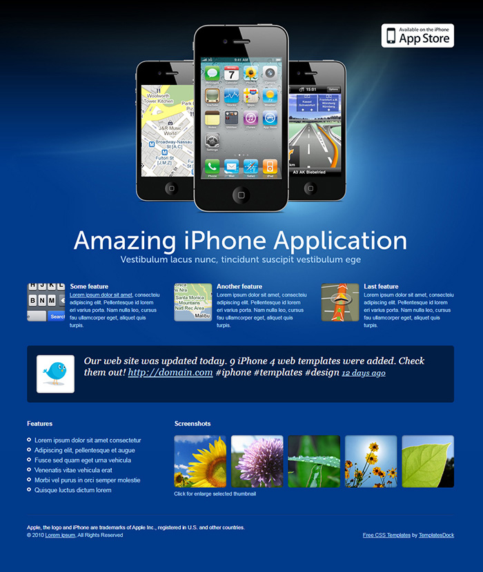 Free iTemplate Website Template