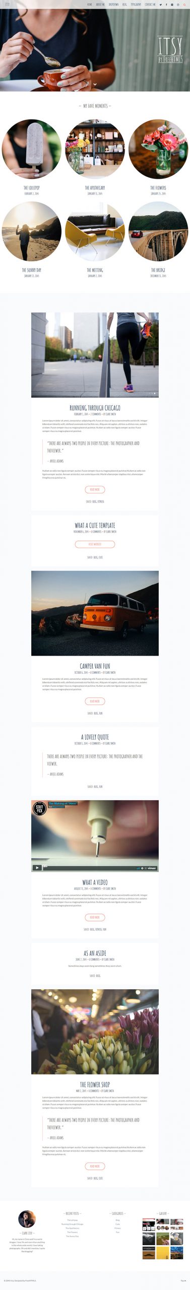 Free Itsy Website Template