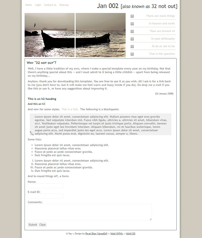 Free Jan 002 Website Template