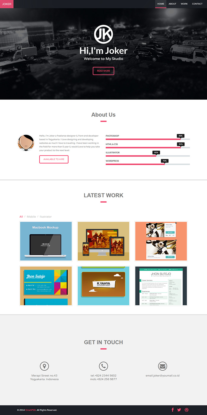 Free Joker site Template Free site Templates, HTML5 & CSS Templates & Open Source Templates