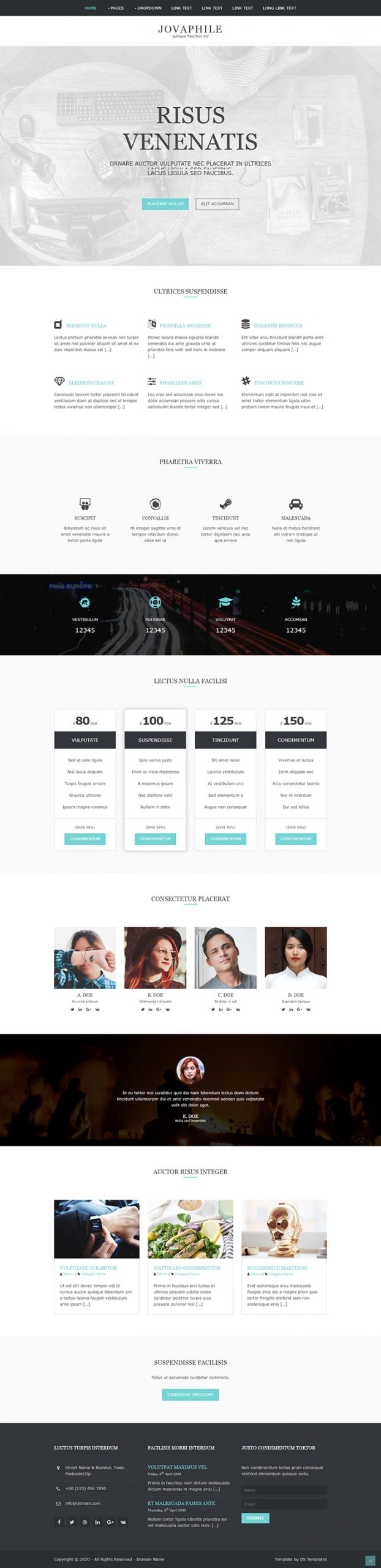 Free Jovaphile Website Template
