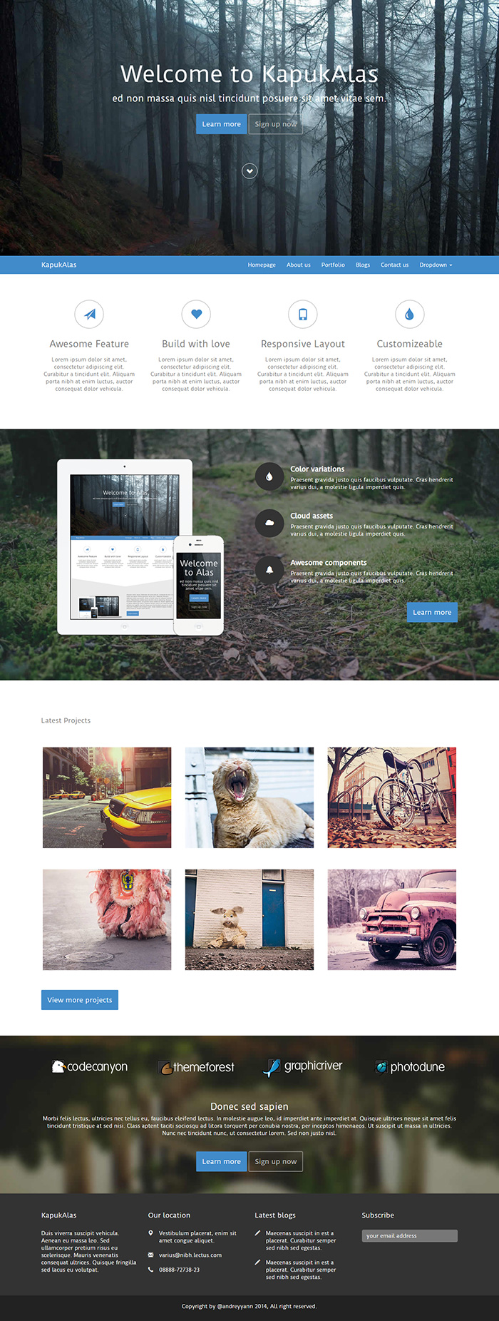 Free KapukAlas Website Template