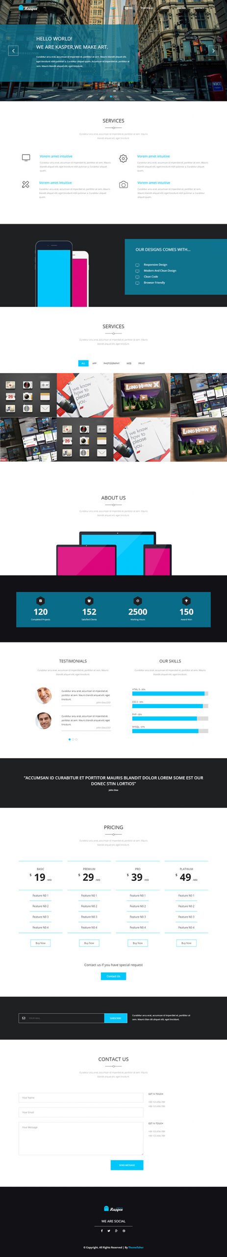 Free Kasper Website Template