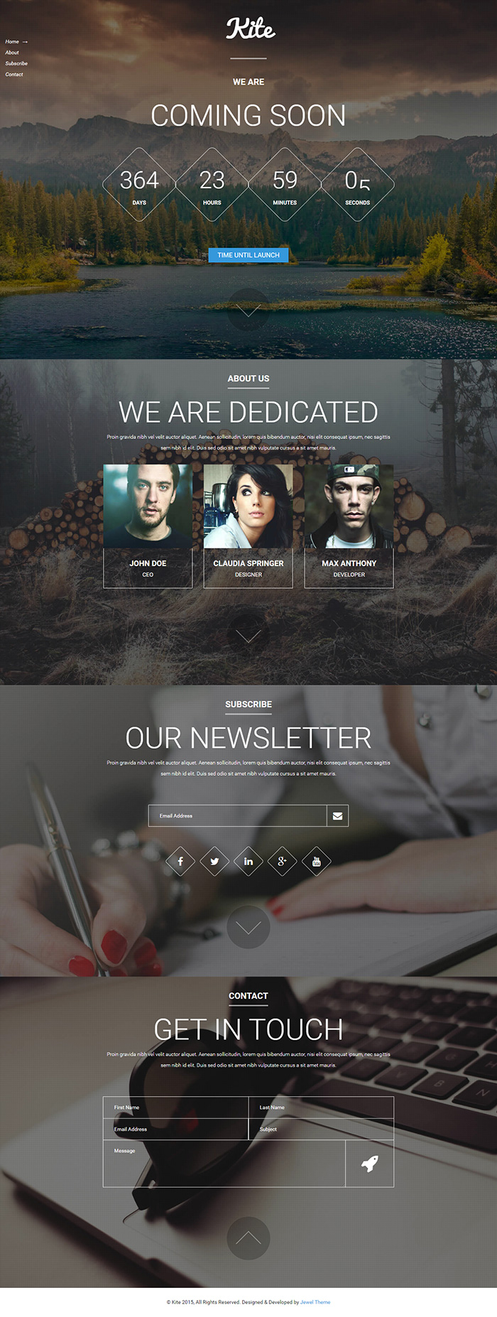Free Kite Website Template
