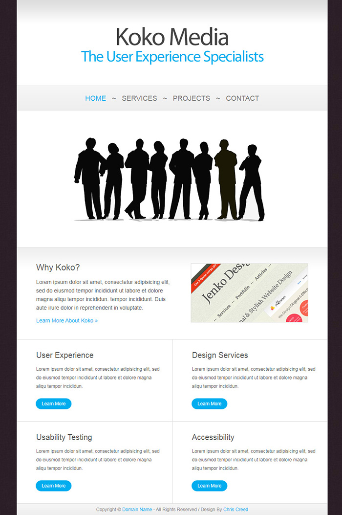 Free Koko Website Template