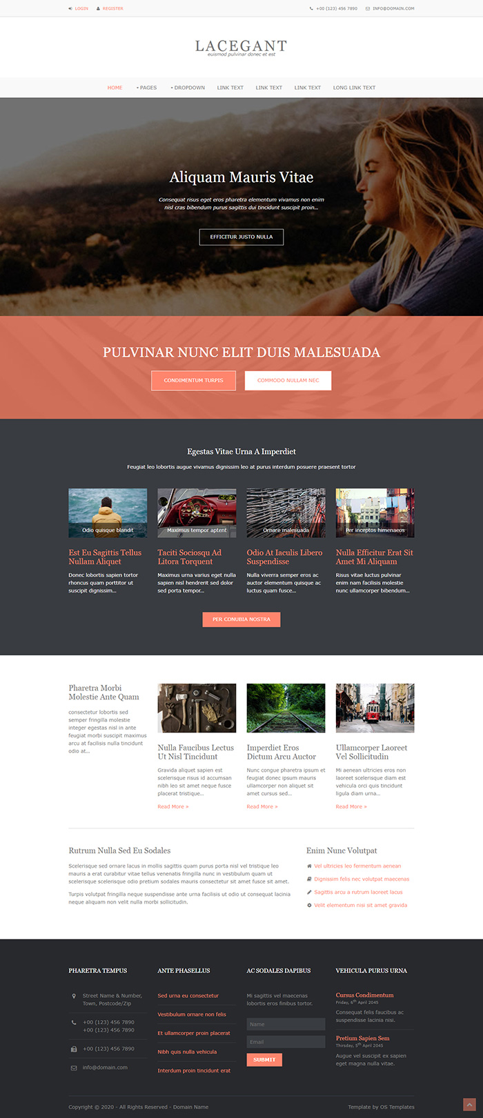 Free Lacegant Website Template