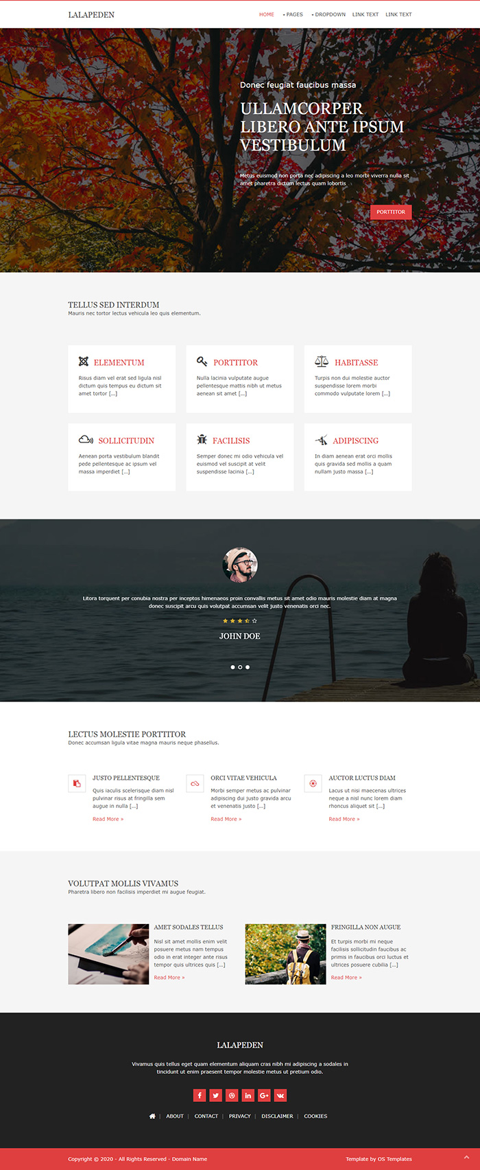 Free Lalapeden Website Template