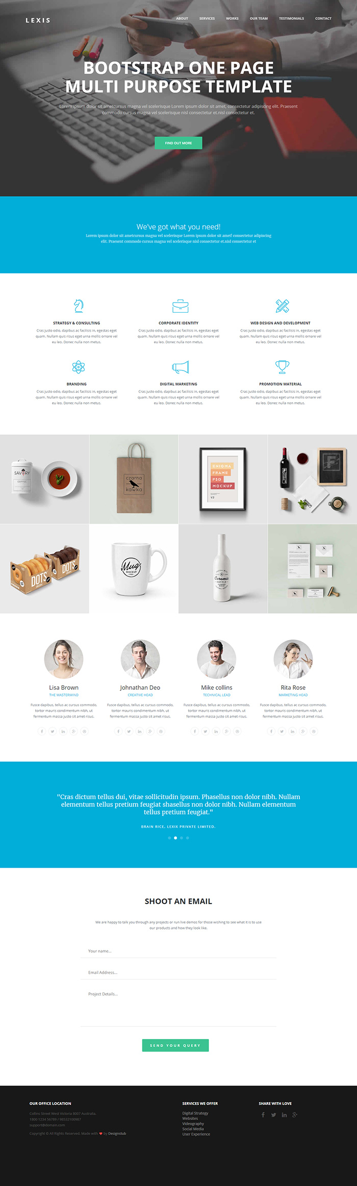 Free Lexis Website Template