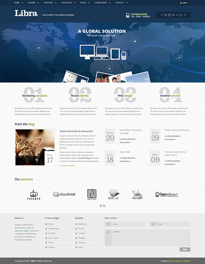 Free Libra Website Template