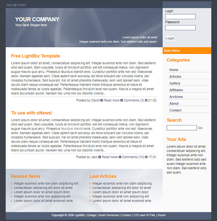 Free Brown Website Template - Free Website Templates, HTML5 & CSS ...
