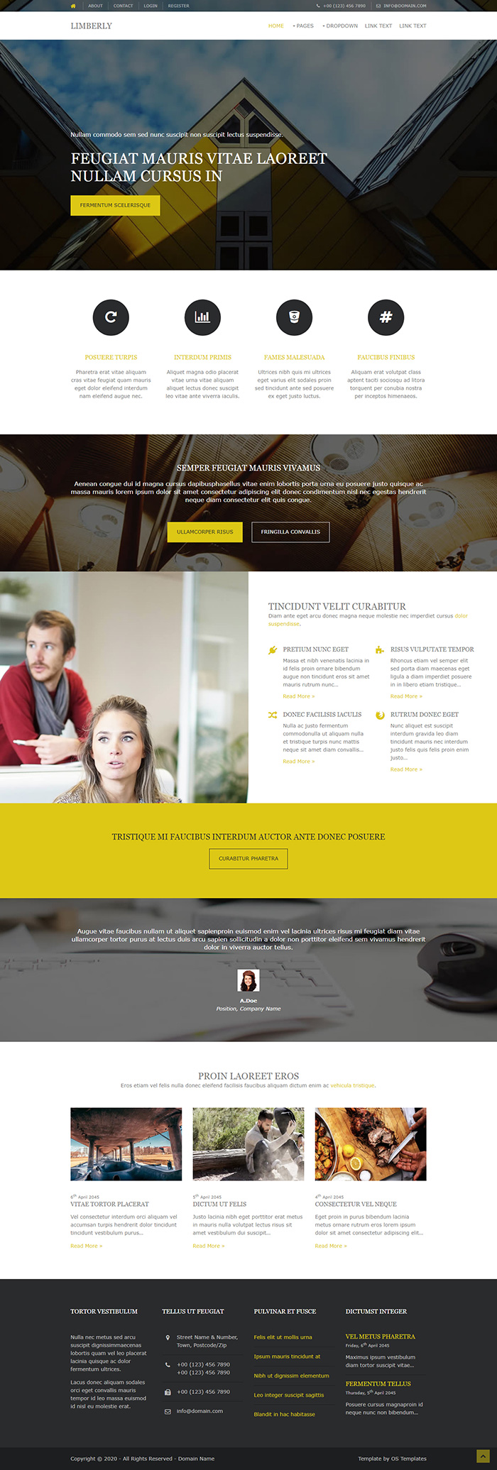 Free Limberly Website Template