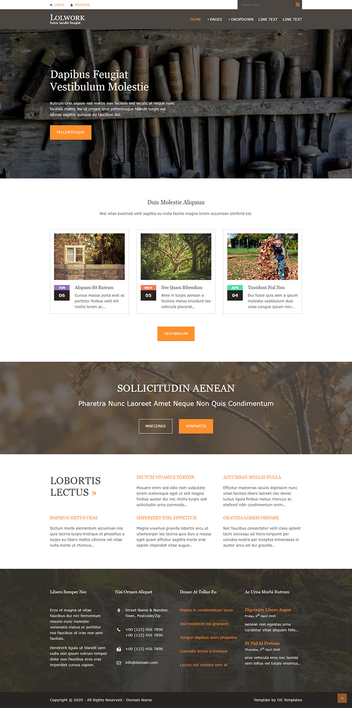 Free Lolwork Website Template