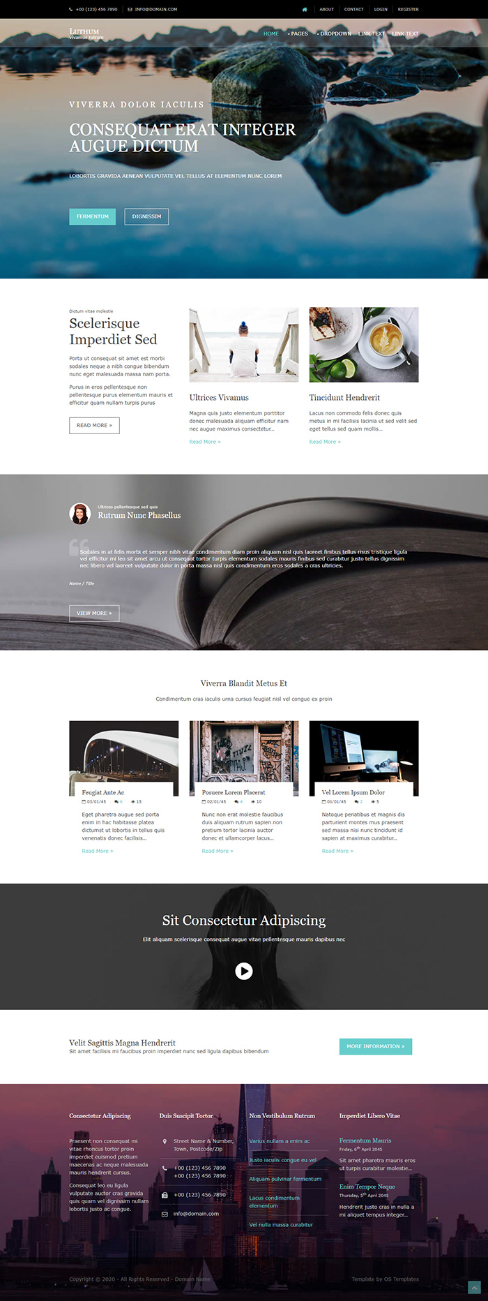 Free Luthum Website Template - Free Website Templates, HTML5 & CSS ...