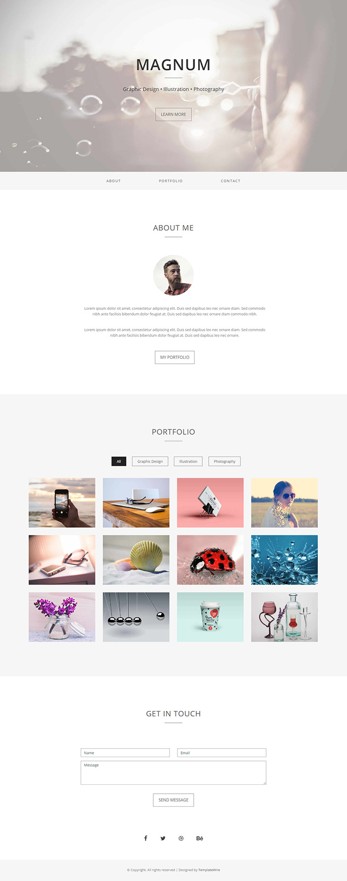 Free Magnum Website Template