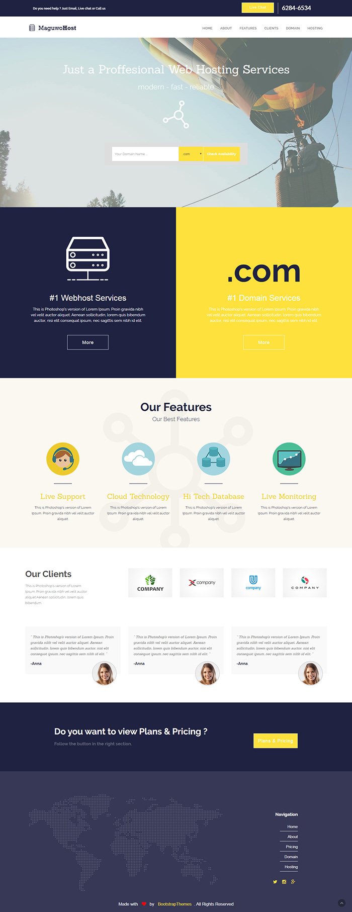 Free MaguwoHost Website Template
