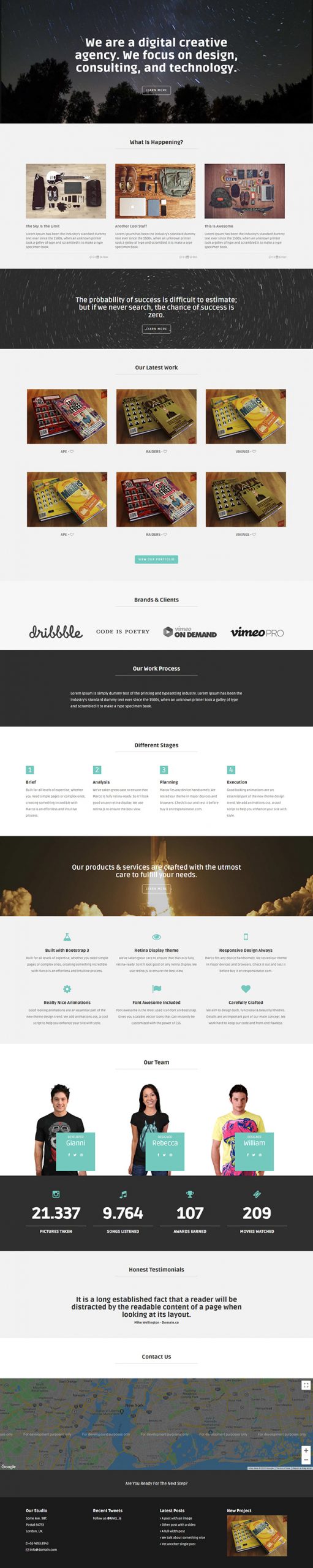 Free Marco Website Template