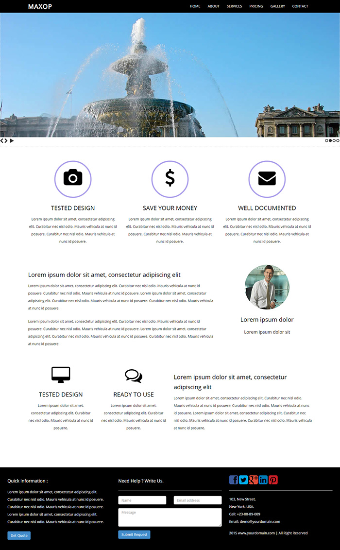 Free Maxop Website Template