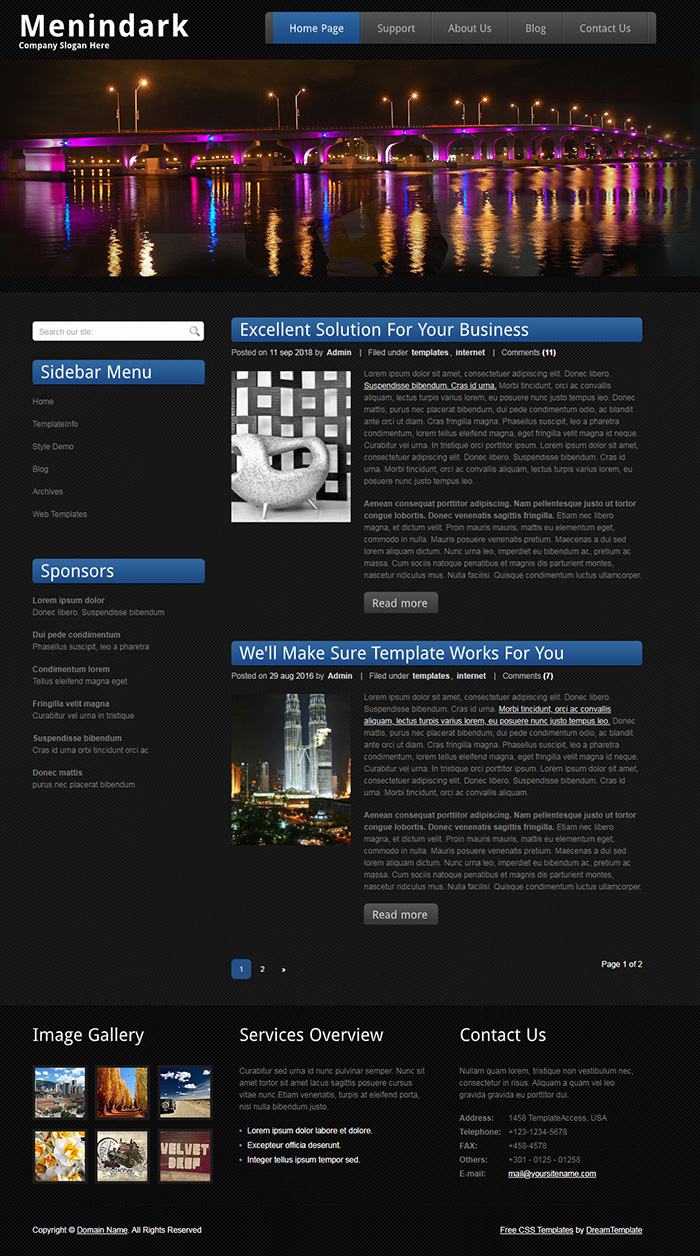 Free General Website Template - Free Website Templates, HTML5 & CSS