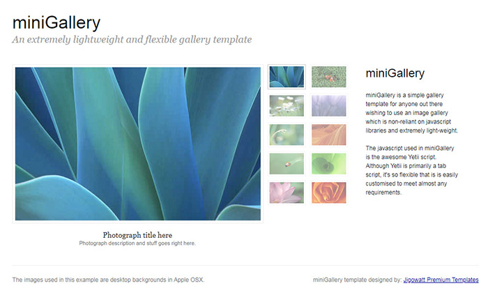Free miniGallery Website Template - Free Website Templates, HTML5 & CSS ...