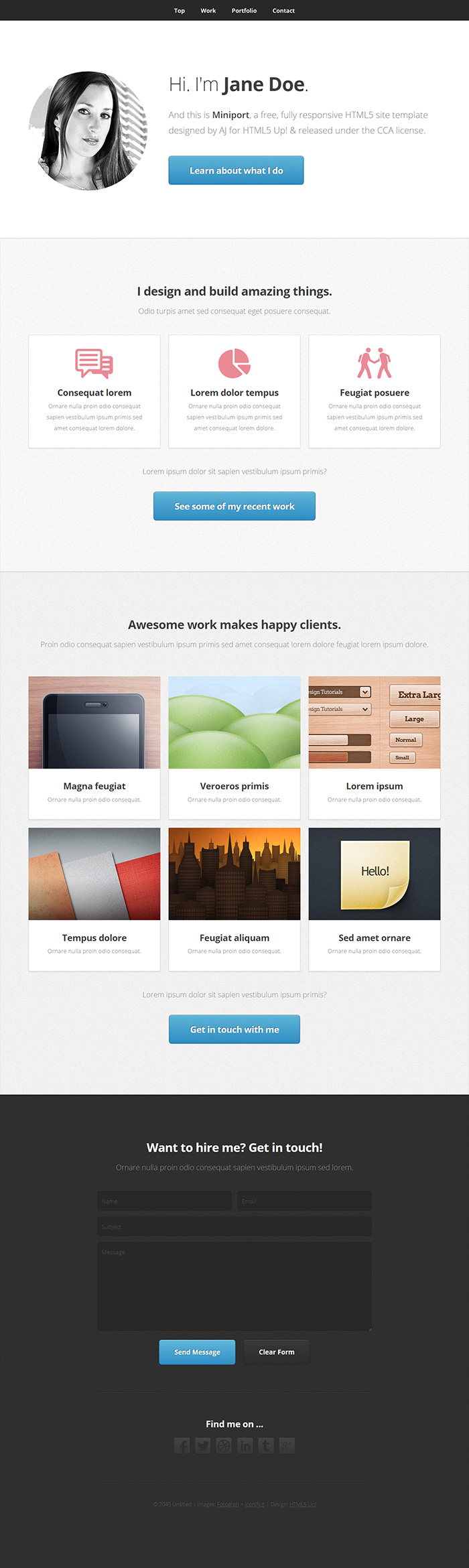 Free Miniport Website Template Free Website Templates Html5 Css Templates Open Source Free Miniport Website Template Free Website Templates Html5 Css Templates Open Source