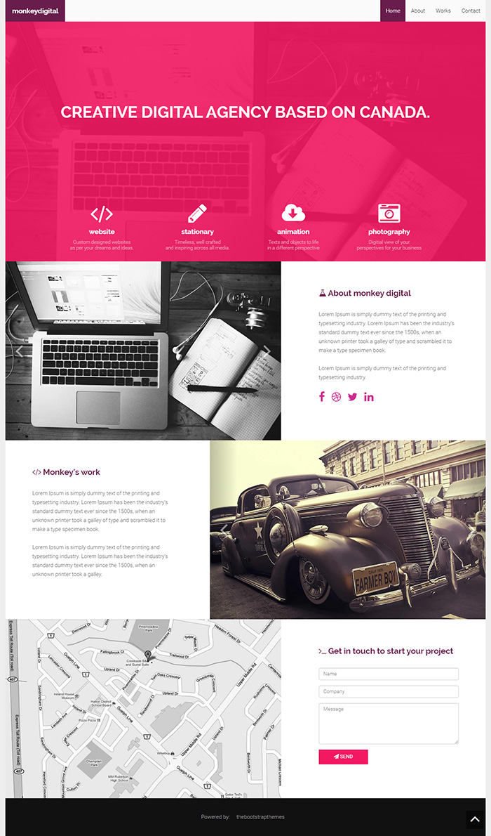 Free MonkeyDigital Website Template