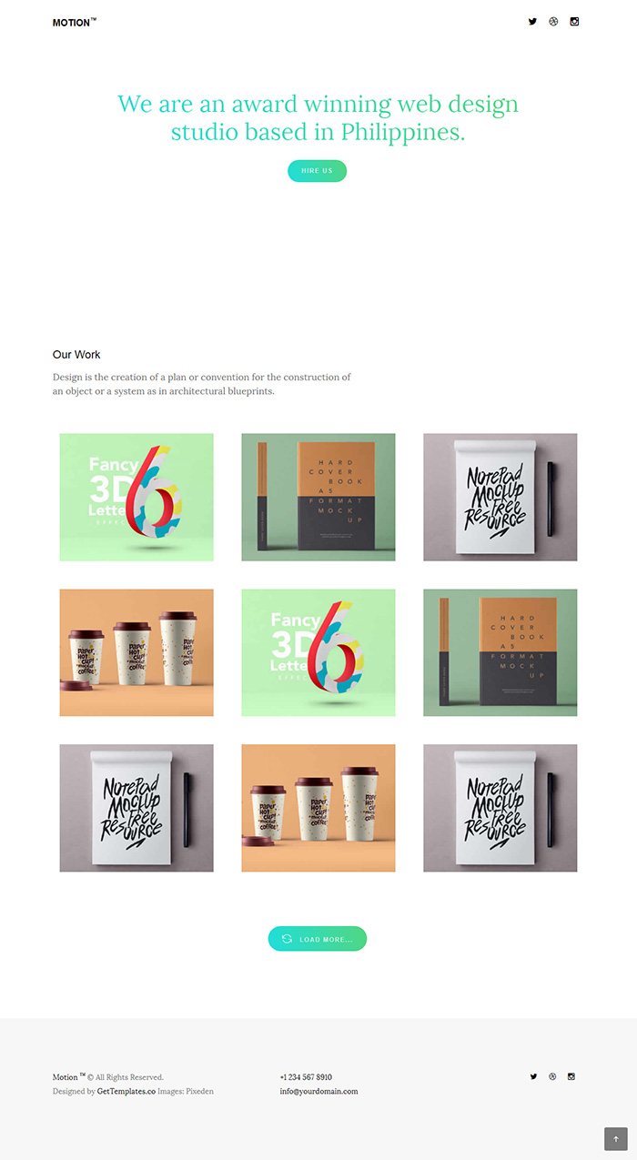 Free Motion Website Template Free Website Templates HTML5 CSS Free Motion Website Template Free Website Templates HTML5 CSS