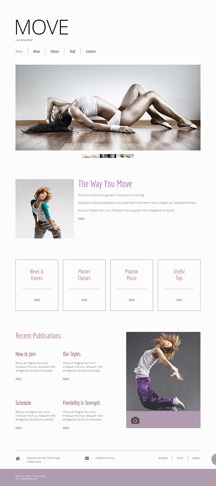 Free Move Website Template