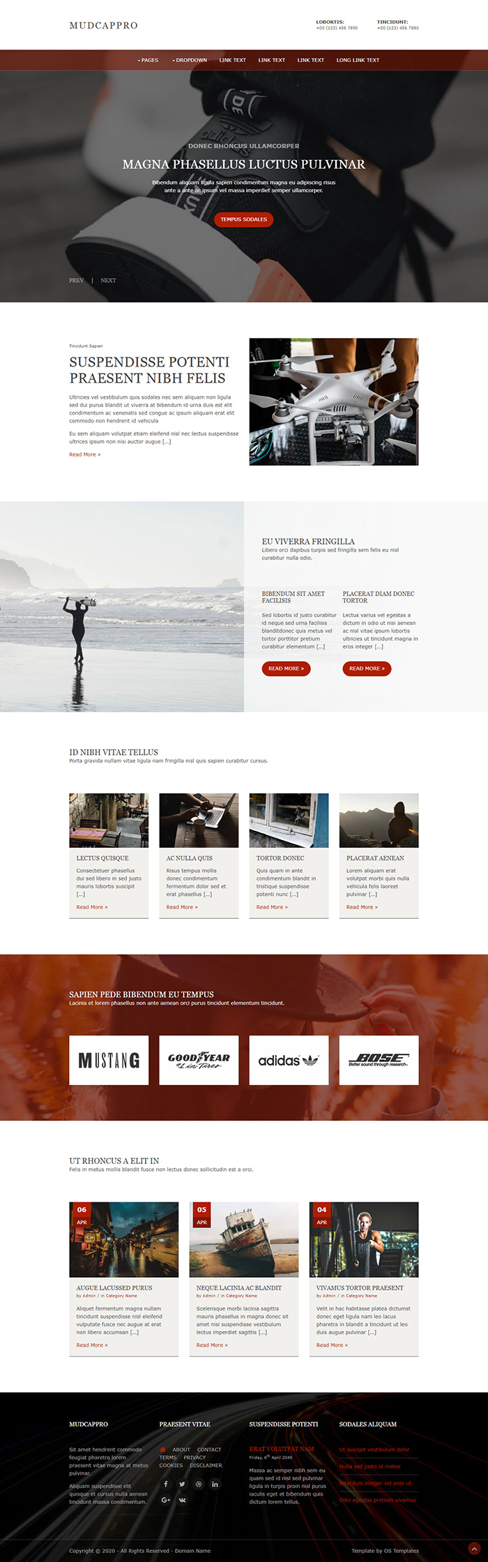 Free Mudcappro Website Template
