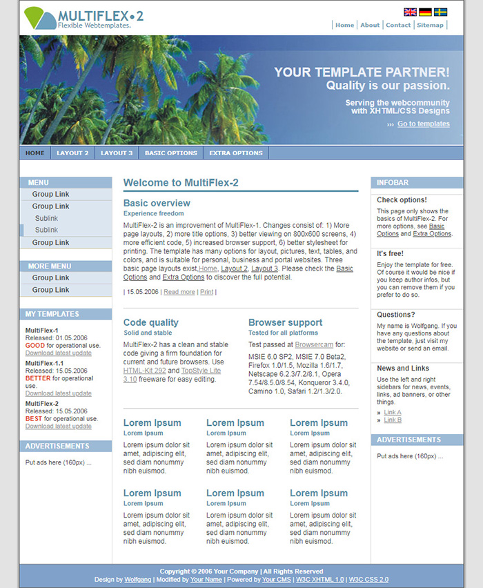 Free MultiFlex-2 Website Template