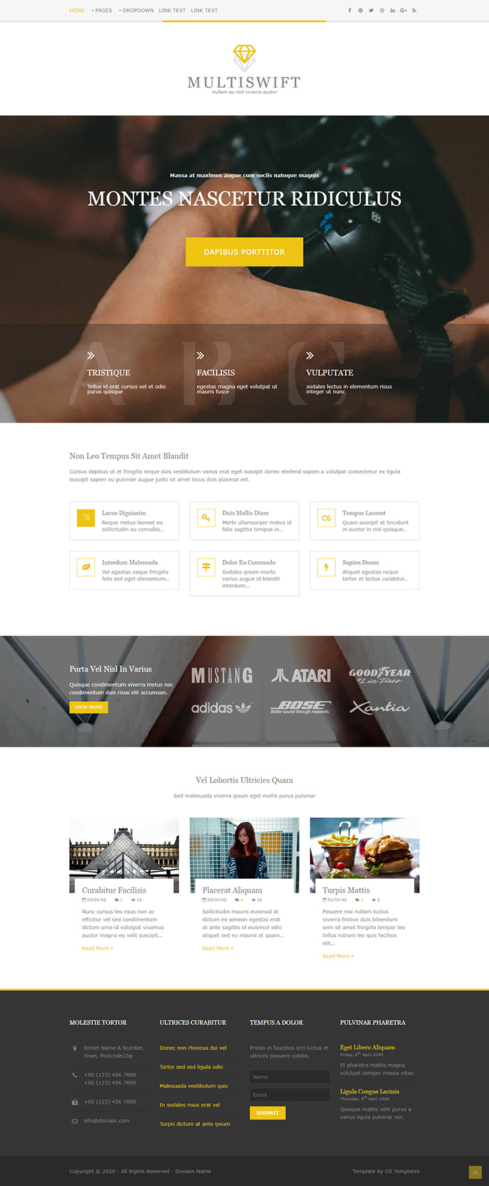 Free Multiswift Website Template