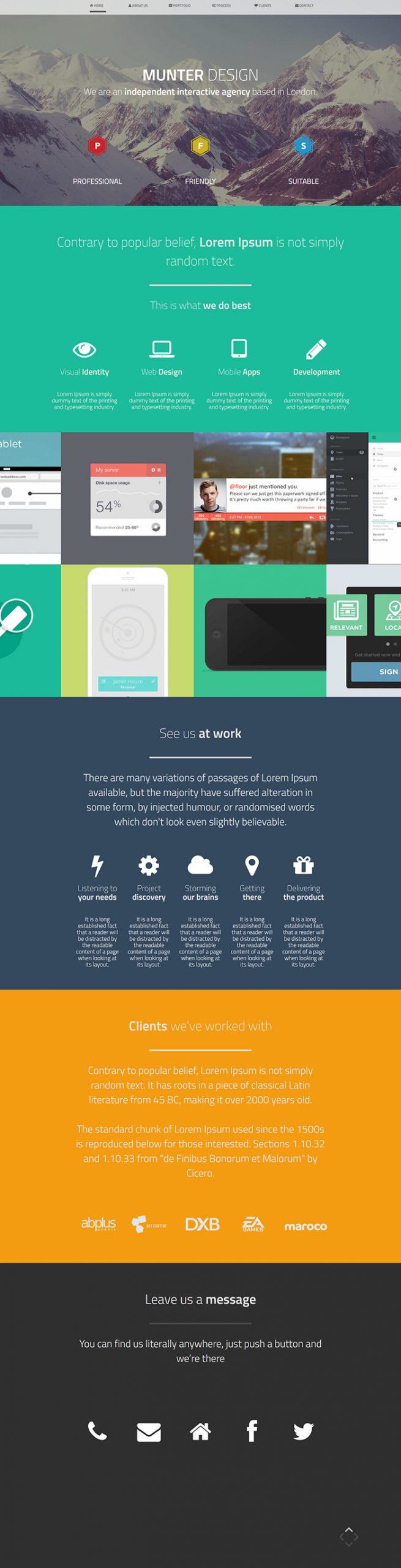 Free Munter Website Template