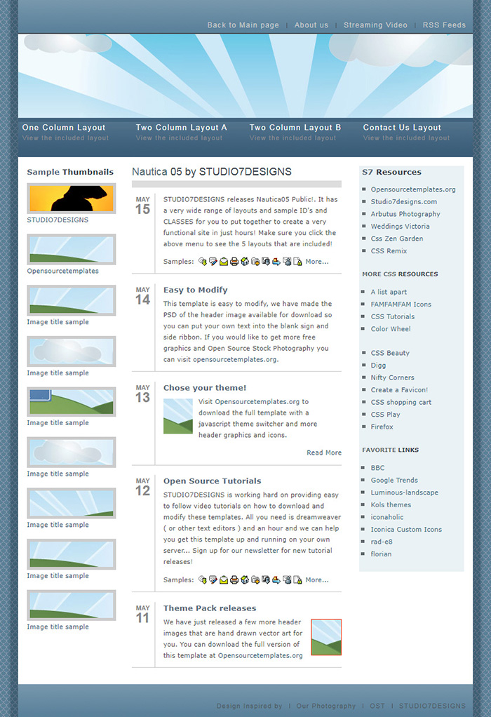 Free Nautica 05 Website Template