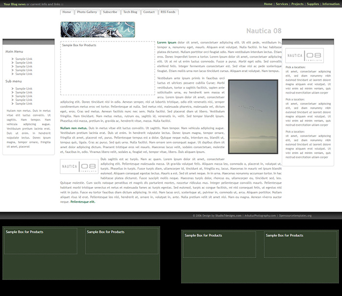 Free Nautica 08 Website Template
