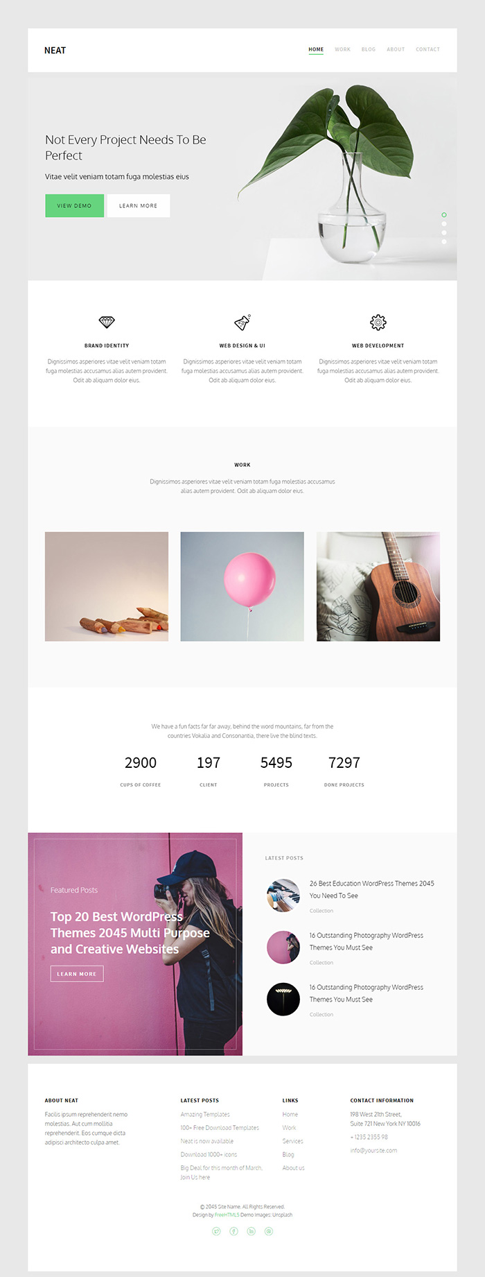 Free Neat Website Template