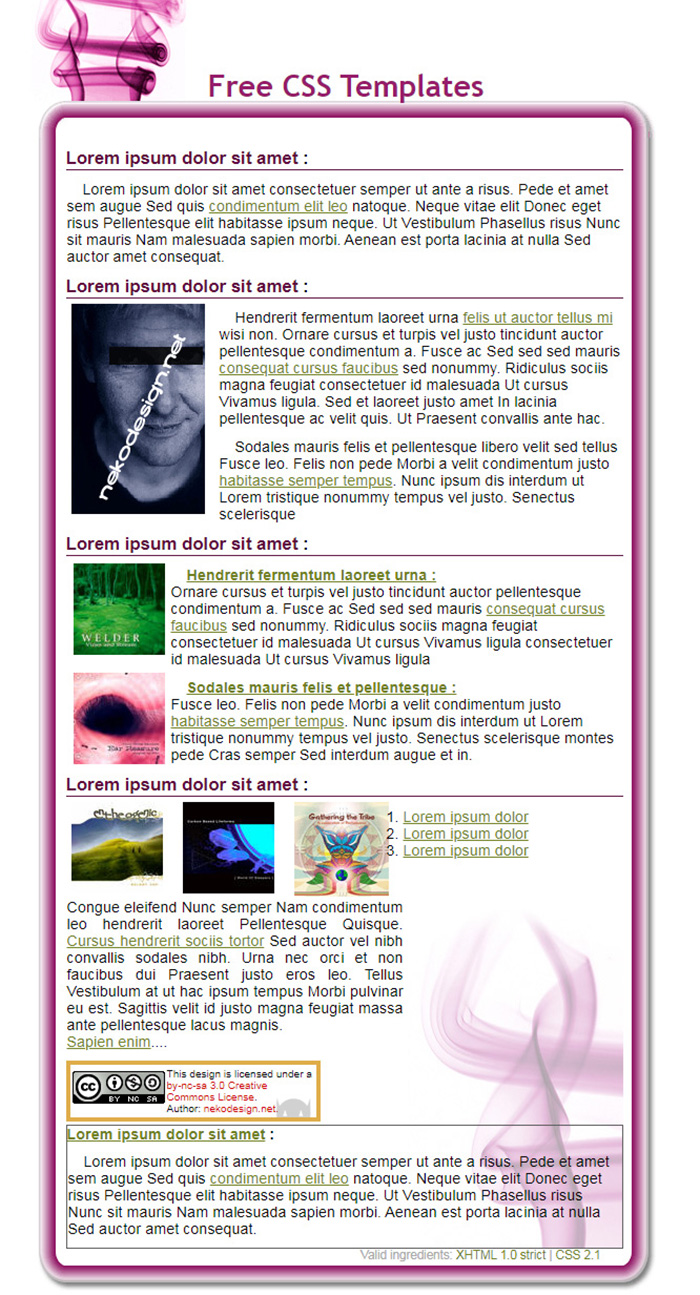 Free Neko04 Website Template